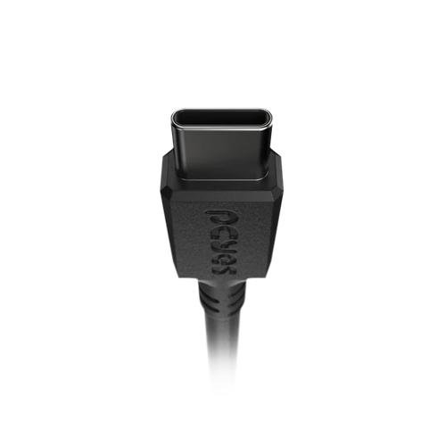 Cabo USB-A 2.0 P/USB Tipo-C 1M 3A 15W PCYES PUACP-10 Preto