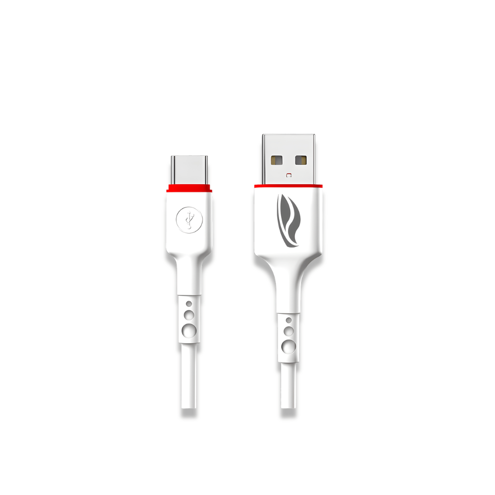 Cabo USB-A p/ USB Tipo-C 1m 3A C3Tech CB-C100WH Branco