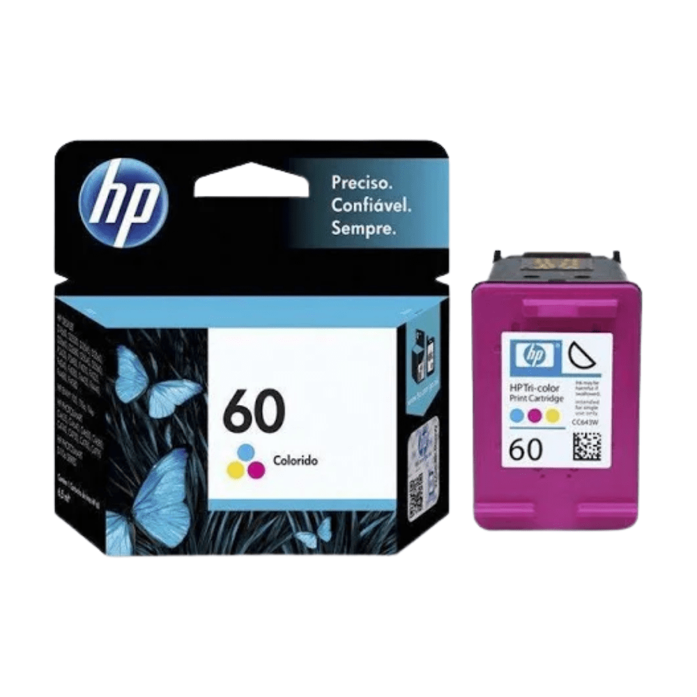 Cartucho HP Original 60 CC643WB Colorido 6,5 ML