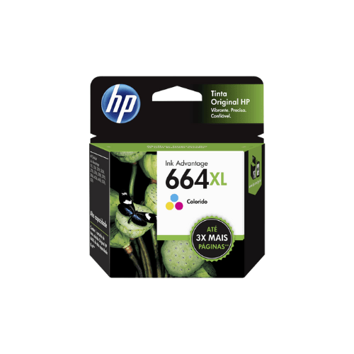 Cartucho HP Original 664 XL F6V30AB Colorido