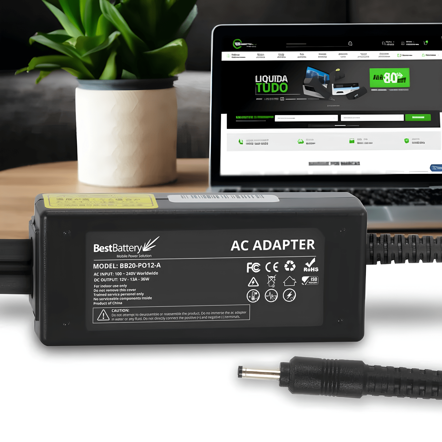 Fonte Comp. p/ Notebook Positivo 12V 3A 36W 3.0x1.1mm BestBattery Fonte Comp. p/ Notebook Positivo 12V 3A 36W 3.0x1.1mm BestBattery