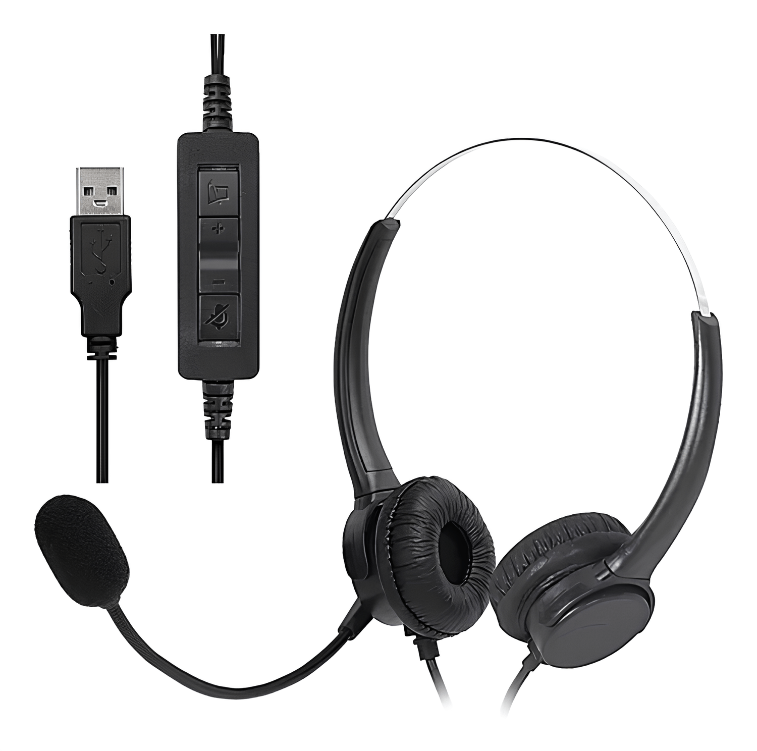 FONE DE OUVIDO HEADSET CORP DUO USB TELEMARKETING VK500 PRETO FONE DE OUVIDO HEADSET CORP DUO USB TELEMARKETING VK500 PRETO