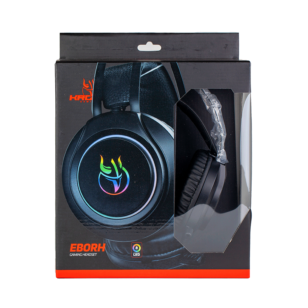 HEADSET GAMER 2XP2 KE-HS105 PRETO C/LED COLOR KROSS GAMING