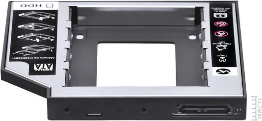 ADAPTADOR CADDY SATA HD/SSD 2.5 POL P/LEITOR DVD 12.7MM AC-127