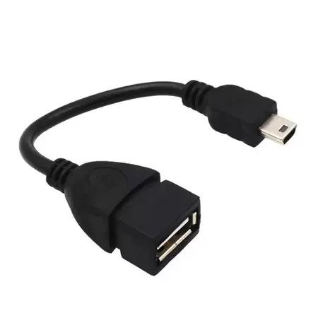 ADAPTADOR OTG MINI USB 5 PINOS P/USB FEMEA 15CM CBUS0025