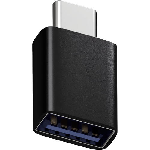 Adaptador USB-A 3.0 para USB-C Fortrek UA2C, Alta Velocidade, OTG, Carregamento Rápido 3A - Preto