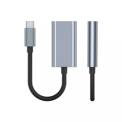 Adaptador USB Tipo-C P/HDMI Fêmea 4K Paralelo Cinza