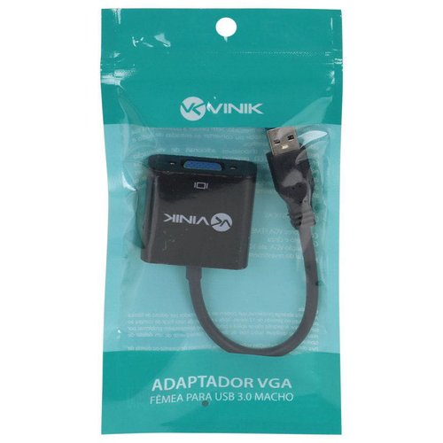Adaptador VGA Fêmea para USB 3.0 Macho VGAFUSBM - Vinik