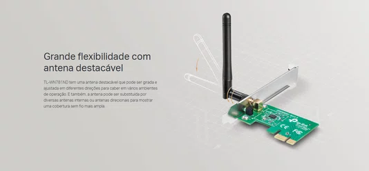 Adaptador Wireless PCI-E 150Mbps TP-Link TL-WN781ND