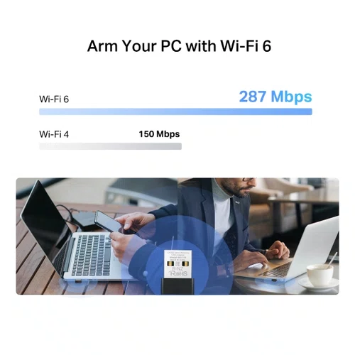 Adaptador Wireless USB Nano MA14N-EU AX300 Wi-Fi 6