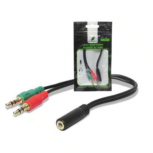 Cabo Adaptador 2 P2 Macho P/P3 Fêmea XC-ADP-21 - X-CELL