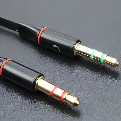 Cabo Adaptador de Áudio P3 Fêmea para 2x P2 Macho Preto