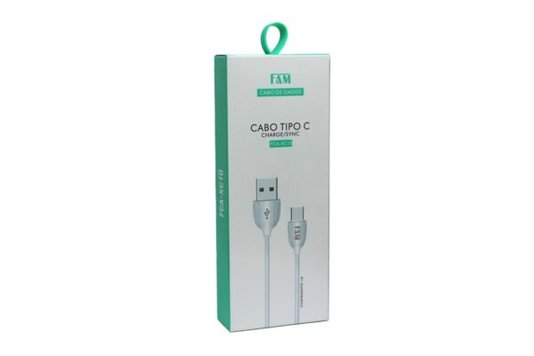 Cabo Carregador Usb Charge Tipo C Xc10 - Branco - Fam