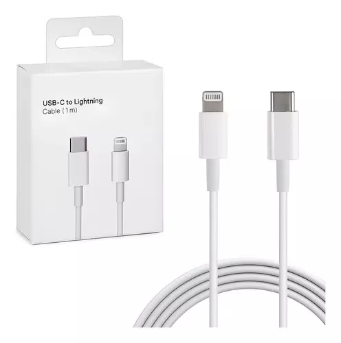CABO COMPATIVEL IPHONE USB-A P/LIGHTNING 1M PREMIUM BRANCO