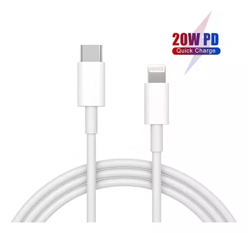 CABO COMPATIVEL IPHONE USB-A P/LIGHTNING 1M PREMIUM BRANCO
