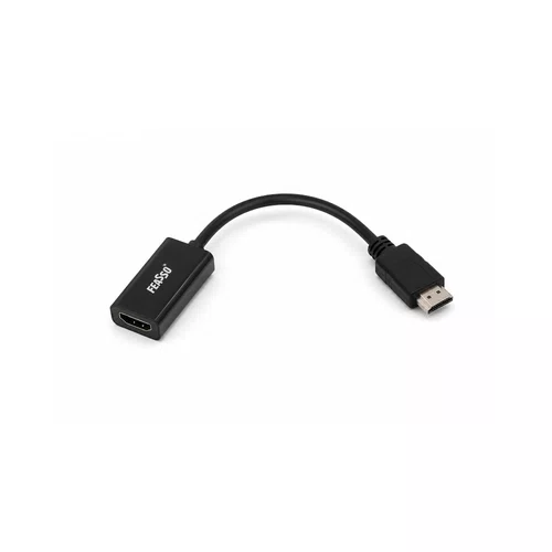 Cabo Conversor DisplayPort Macho para HDMI Fêmea FEASSO JCA-DP8 Preto