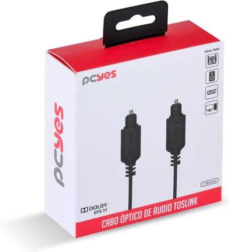 Cabo De Áudio Digital Óptico 2 Metro POD-2 - PCYES