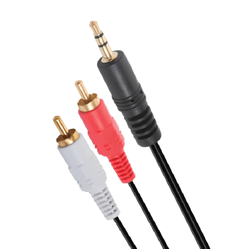 CABO DE AUDIO P2 VINIK MACHO/2RCA MACHO 1.5M PRETO P.CAIXA DE SOM