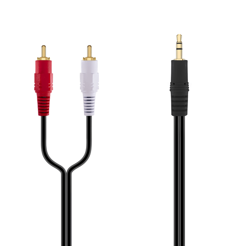 CABO DE AUDIO P2 VINIK MACHO/2RCA MACHO 1.5M PRETO P.CAIXA DE SOM