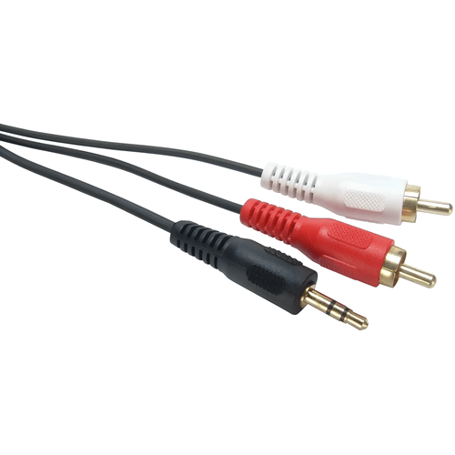 CABO DE AUDIO P2 VINIK MACHO/2RCA MACHO 1.5M PRETO P.CAIXA DE SOM