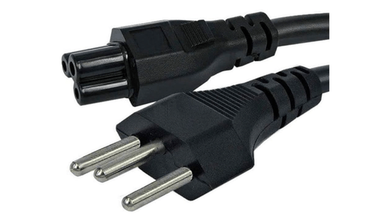 Cabo Força Energia Tripolar 3 Pinos Tipo Fonte Notebook