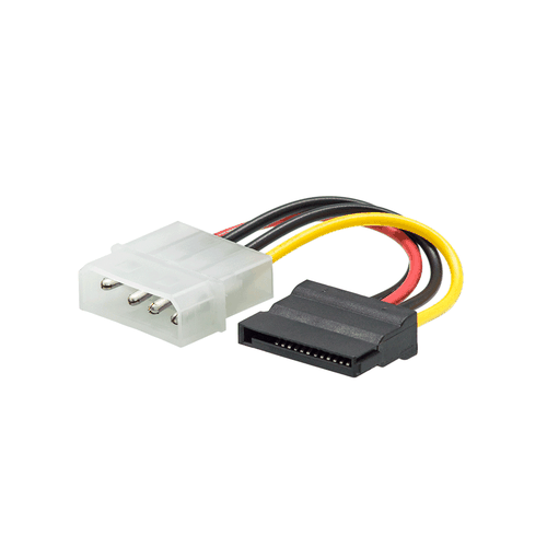 Cabo de Força SATA KE-CBS0112, 10cm, Conexão Estável e Durável