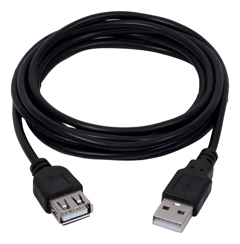 CABO EXTENSOR USB 2.0 A MACHO X A FÊMEA 1,8M USM-101 PRETO