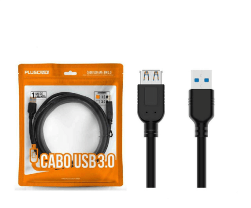CABO EXTENSOR USB 3.0 AM/AF 1,5M USBAF3015 PRETO