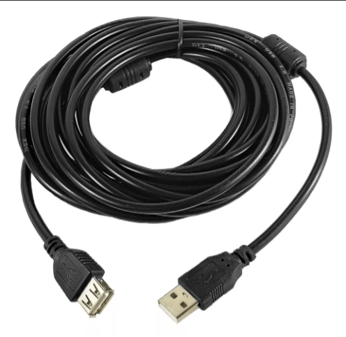 CABO EXTENSOR USB AM/AF 5M PC-USB5002 PRETO