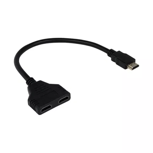 Cabo HDMI Divisor Splitter Y 1 Macho para 2 Fêmea