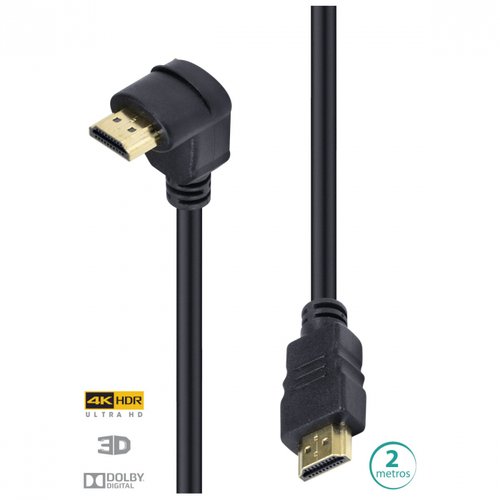 Cabo HDMI/HDMI Áudio e Vídeo 2 Metros 2.0 4K 90° H2090-2 - Vinik