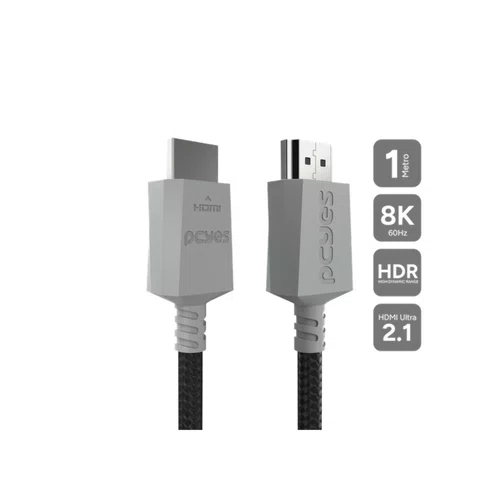 Cabo HDMI Ultra 2.1 8K 1080/144hz 1 Metro Nylon PCYES PHU21P