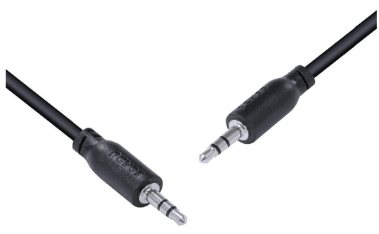 CABO P2 3.5MM MACHO PARA P2 3.5MM MACHO 28AWG PURO COBRE 60 CM - P35M-06 - PCYES