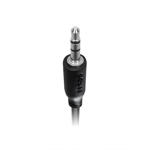 Cabo P2 3,5mm P/P2 3,5mm 90° 1 m PCYES P2PR-1 Preto