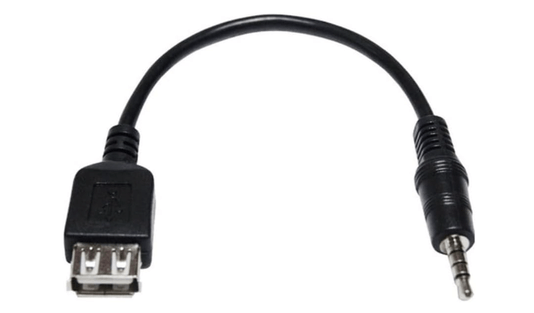 Cabo Áudio Otg P2 X Usb Fêmea Cabo Conversor OTG P2 Macho X Usb Fêmea