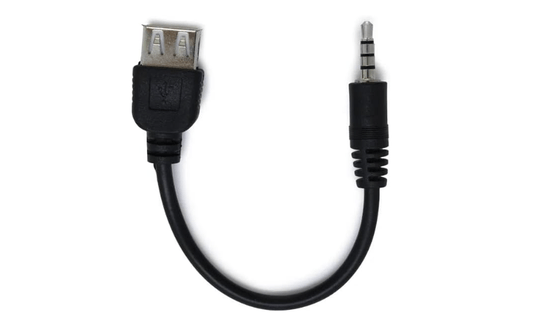 Cabo Áudio Otg P2 X Usb Fêmea Cabo Conversor OTG P2 Macho X Usb Fêmea