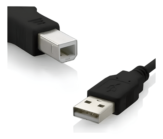 CABO USB 2.0 A MACHO + B MACHO 1,8M SBI-101 PRETO FORTREK