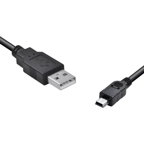 Cabo USB AM para Mini USB 5 Pinos 2 Metros UAM5P-2 – Transferência de Dados e Carregamento Rápido