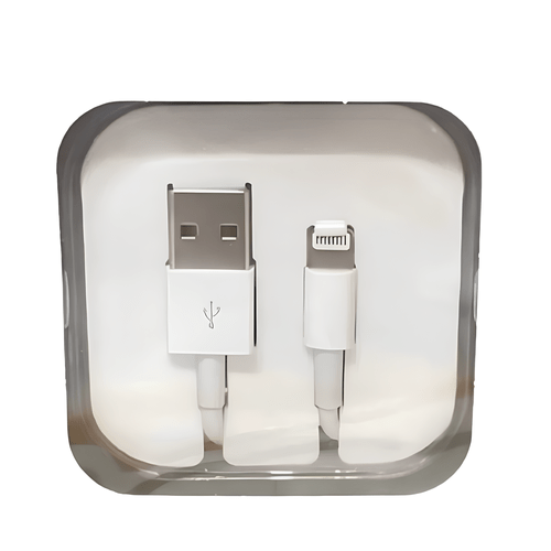 Cabo USB para iPhone FCA-O51, 1 Metro, 2.1A – Branco, Carregamento Rápido e Sincronização Estável