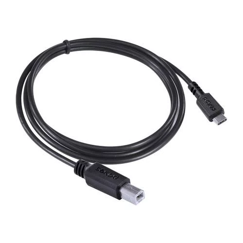 Cabo USB Tipo C P/USB B 2.0 1M PCYES PUCBP-1 Preto