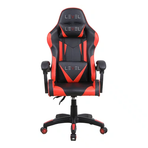Cadeira Gamer Até 100kg Level LV-C01DN Preta/Vermelha