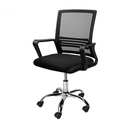 Cadeira Office Vinik Go Star, Até 90kg, Ajuste de Altura, Preto, COGS10P