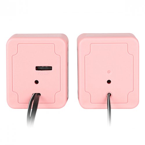 Caixa De Som 2.0 USB 2W RMS VS-01 Rosa