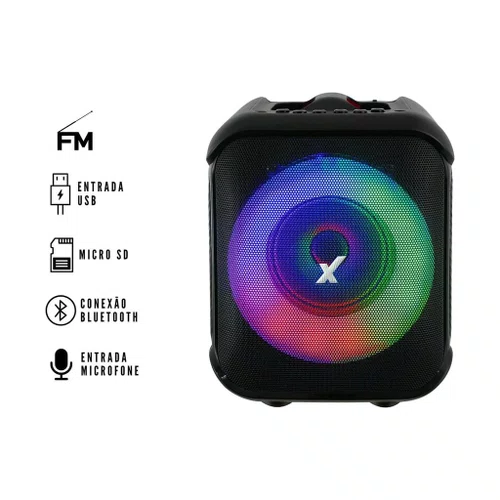 Caixa de Som Amplificada 150W RMS LED AMVOX ACA 150 POP