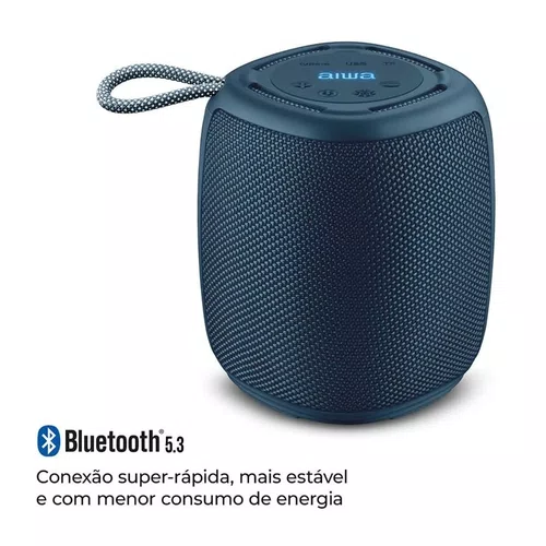 Caixa de Som Bluetooth 15W IPX4 RGB Aiwa AWS-SP-03-BL Azul