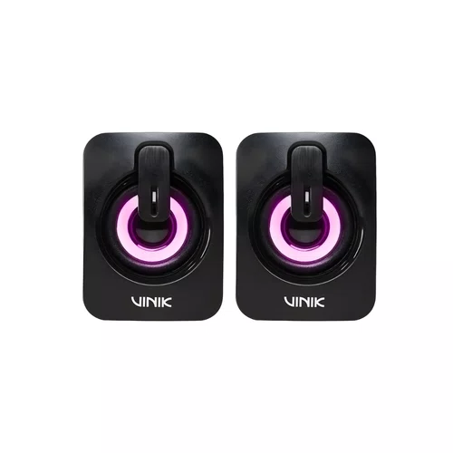 Caixa de Som Gamer Vinik Galaxy 6W 2.0 LED Rainbow VSPKG6WGL