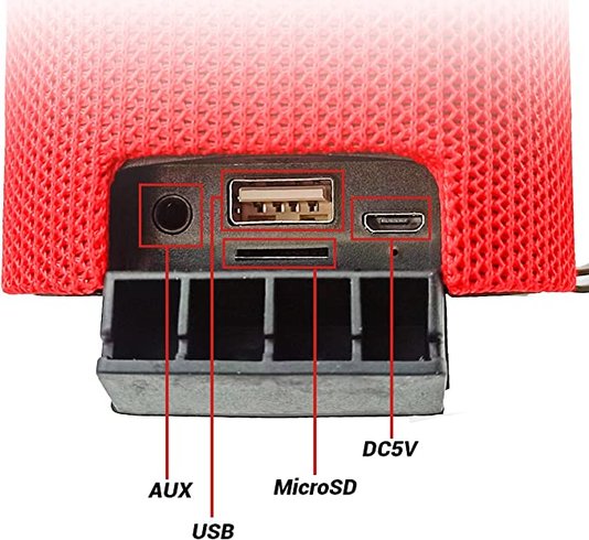 Caixa De Som Portátil Sem Fio Cs-m33bt Bluetooth/USB/SD/Aux 10w Preta - Exbom