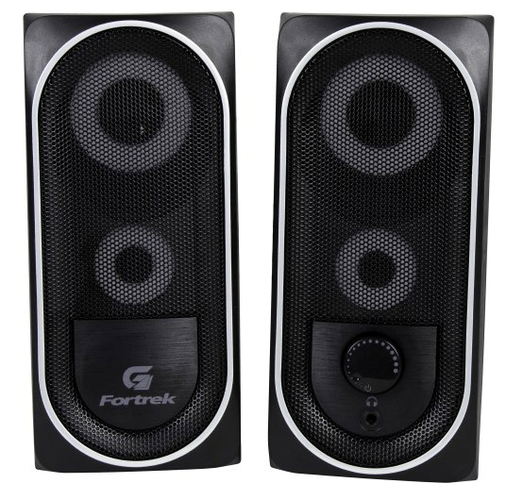 Caixa de Som Gamer USB P2 2x3w Black Hawk Preta - Fortrek