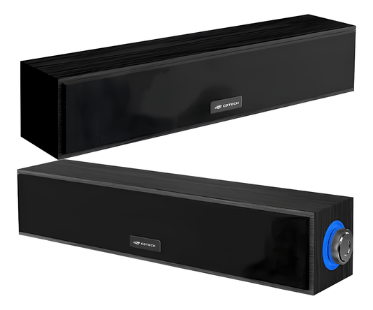 Caixa de Som Soundbar USB 2.0 SB30BK Preta Compacta para PC e Notebook