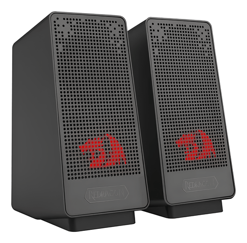 CAIXA DE SOM USB GAMER 6W RMS RANCH PRETO/VERMELHA GS513